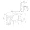 Tilst Essgruppe Esstisch mit wei�em Marmordruck und 4 St�hlen Samt Beige.