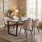 Tilst Essgruppe Esstisch mit wei�em Marmordruck und 4 St�hlen Samt Beige.
