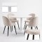 Carry Essgruppe Tisch �110cm, 4 St�hlen Velour beige.