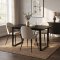 Tilst Essgruppe Esstisch mit schwarzem Marmordruck und 4 St�hlen Samt Beige.