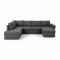 Stefan Canap�-lit avec chaise longue c�t� droit, gris.