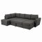 Stefan Canap�-lit avec chaise longue c�t� droit, gris.