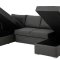 Stanford lux u-sovesofa hvile venstre og chaiselong hjre gr.