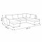 Stefan Canap�-lit, chaise longue c�t� gauche, bleu.
