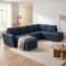 Stefan Canap�-lit, chaise longue c�t� gauche, bleu.