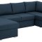 Stanford lux u-sovesofa hvile hjre og chaiselong venstre bl.