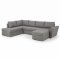 Stan Canap�-lit, chaise longue c�t� droit, gris clair.