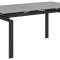 Hummar spisebord 160/240 cm inkl. 2 tilleggsplater svart.