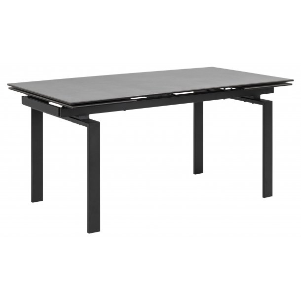 Hummar spisebord 160/240 cm inkl. 2 tilleggsplater svart.