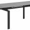 Hummar spisebord 160/240 cm inkl. 2 tilleggsplater svart.