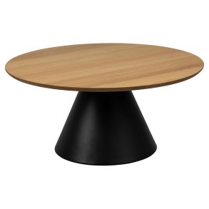 Soli soffbord Ø85cm ek dekor.