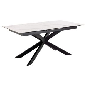 Irwine spisebord 90x168/210cm inkl. 1 till�gsplade hvid.