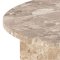 Vega sofabord 90cm marmor brun.