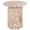 Naxos Couchtisch Beistelltisch 50cm Marmor braun.
