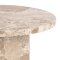 Naxos Couchtisch Beistelltisch 50cm Marmor braun.