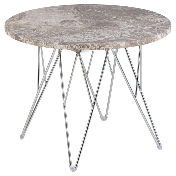Prunus Couchtisch 55cm Marmor braun.