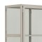Seaford Vitrinenschrank 2 Glastren grau.