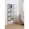 Seaford Vitrinenschrank 2 Glastren grau.