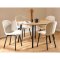 Cadiz spisebordsst bord og 4 stole natur, beige.