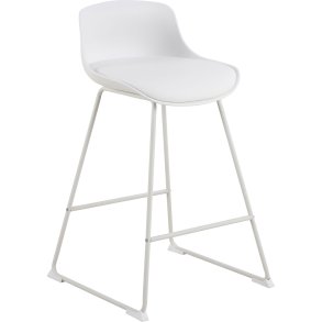 Tina barstol counterstol PU kunstlr hvit.