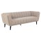 Tampa sofa 3 seter boucl beige.