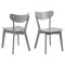 Roxby chaise de salle  manger bois gris.