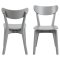 Roxby chaise de salle  manger bois gris.