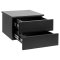 Avignon Nachttisch 2 Schubladen schwarz.