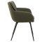 Dora matstol med armstd tyg grn.