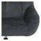 Paris fotel velour szary.