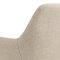 Lizzy matstol med armstd tyg beige.