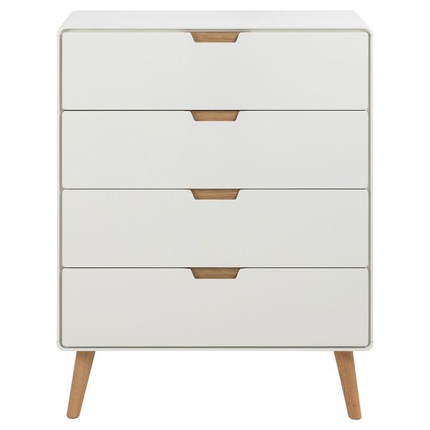 Lowell Kommode 4 Schubladen wei.