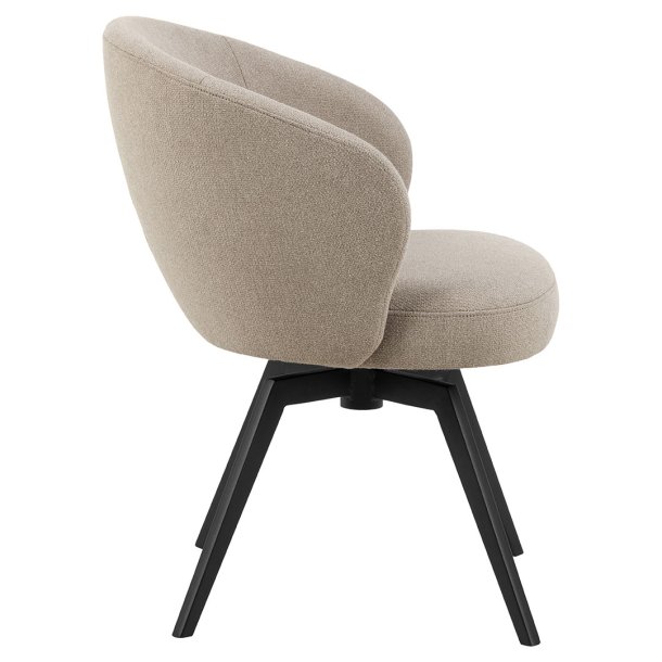 Darlene matstol med armstd tyg beige.