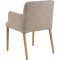 Zoe matstol med armstd boucl beige.