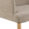 Zoe matstol med armstd boucl beige.
