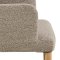 Zoe matstol med armstd boucl beige.