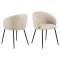 Eleanor spisestuestol med armln stof beige.