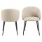 Eleanor spisestuestol med armln stof beige.