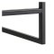 Seaford Wandgarderobe 1 Regal 7 Haken schwarz.
