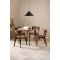 Roxby spisebord 105x105cm natur.