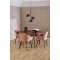 Roxby spisebord 140x140cm natur.
