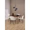 Roxby spisebord 140x140cm natur.