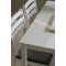 Alicante matgrupp bord och 4 stolar 70x110cm vit.