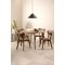 Roxby spisebord 120x120cm natur.