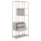 Seaford Regal 2 Schubladen 4 Regale grau.