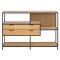 Seaford Regal 2 Schubladen 3 Regale Natur.