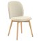Cindy chaise de salle  manger boucl beige.