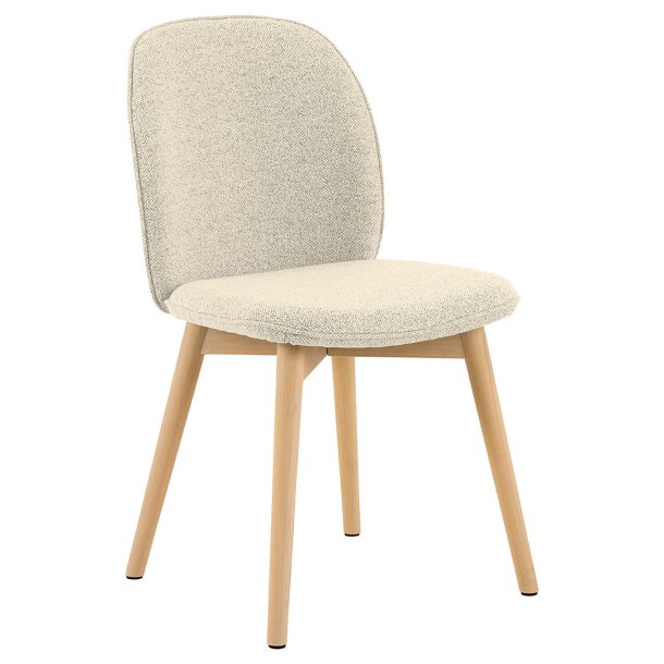 Cindy chaise de salle  manger boucl beige.