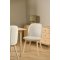 Cindy chaise de salle  manger boucl beige.