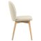 Cindy chaise de salle  manger boucl beige.